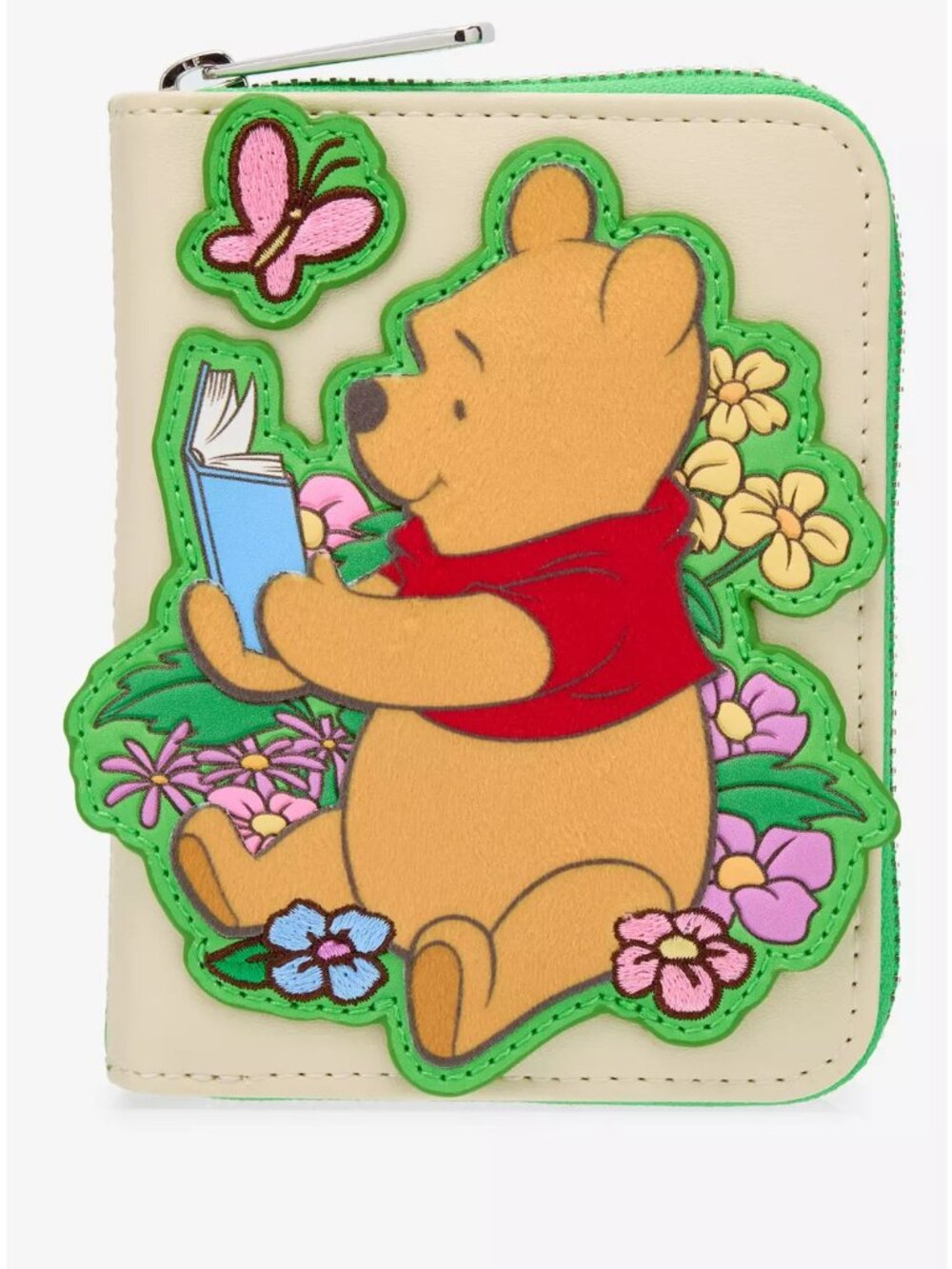 Loungefly Disney Winnie The Pooh Wallet Pooh Reading Book Floral Zip Around New
